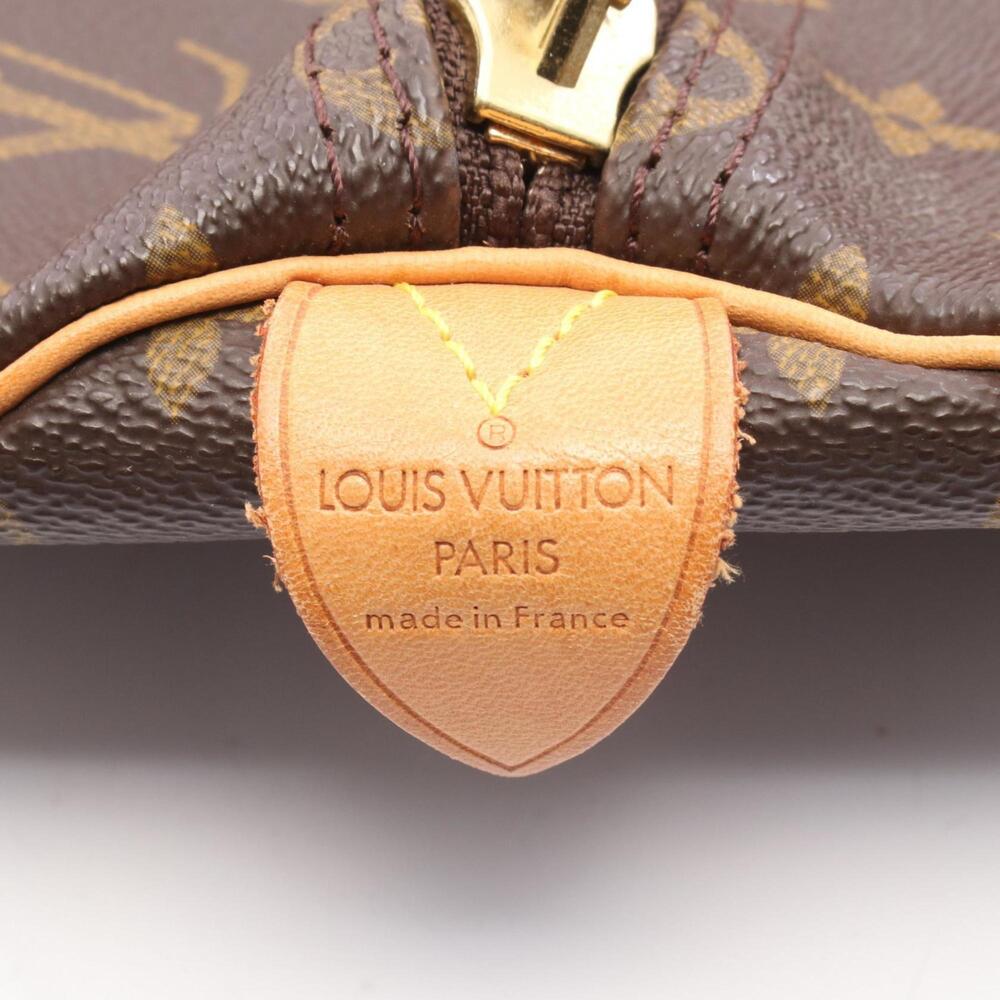 LOUIS VUITTON Brown Monogram Leather Keepall 50 Boston Bag - Picture 4 of 8